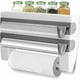 thumbnail image 1 of Aluminum foil and cling film dispenser, equipped with sharp blades and storage rack. This kitchen accessory is suitable for bathroom and kitchen, meas, 1 of 5