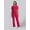 Bright Cherry, variant on Ultimate Women’s Antimicrobial Drawstring Straight Leg Scrub Jumpsuit, Sizes XS–2XL
