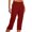 C-Red719, variant on DHFJKG Women's Golf Pants Stretch Work Dress Capri Pants Classic Fit Straight Leg Solid Color Flat Front Versatile Trousers