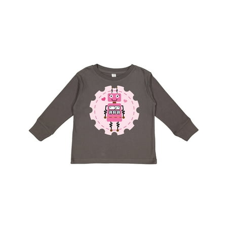 

Inktastic Robotics Girl Robot Gear Gift Toddler Toddler Girl Long Sleeve T-Shirt