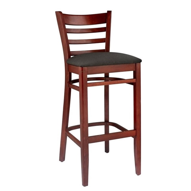 Tabouret en Acajou à Dos d'Échelle