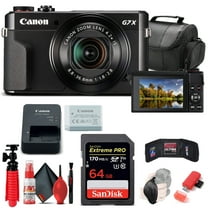 Canon PowerShot G7 X Mark II Digital Camera (1066C001)   64GB Card   More(International Model)