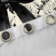 thumbnail image 4 of Manfei Black Ribbon Bowtie Black Out Curtains for Kids Girls,Chic Floral Vintage Flowers Curtains Pack of 2 (42x63 Each) for Teens Female,Breathable Home Decor, 4 of 6