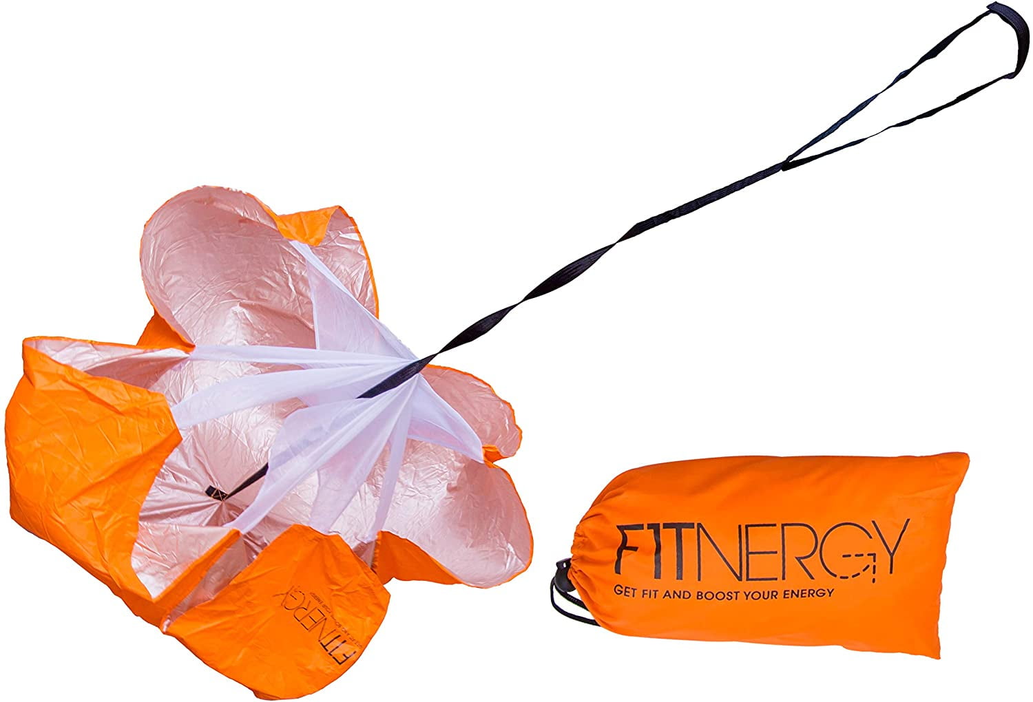 RUNNING Resistance PARACHUTE By F1TNERGY Durable Top Quality 56" ORANGE Speed 