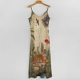 thumbnail image 5 of Tropical Tiger Vibrant Jungle Scene Sleeveless Dress Dresses Women Summer Women's Summer Clothing, 5 of 9