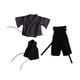 thumbnail image 2 of Ropa para figuras de acción a escala 1/12, ropa en miniatura, uniforme de samurái, muñeco para vestir. Gris negro, 2 of 9