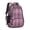 Purple and Black, variant on Purple and Black Checkered Pattern Backpack for School, Cute School Bag with Adjustable Shoulder Straps and Padded Back, 16.9"x12.6"x5.9"