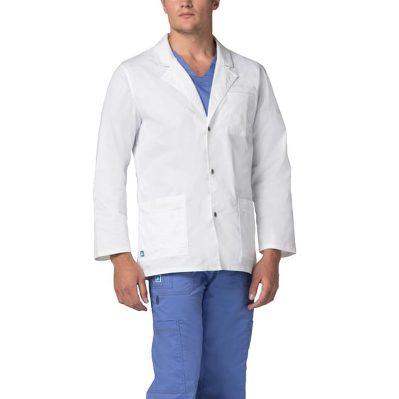 Adar Manteau de Laboratoire Extensible Universel pour Hommes - 31 Pouces" Manteau de Laboratoire à Boutons-Pression