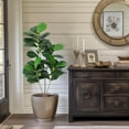thumbnail image 2 of Kselythan 4ft Artificial Potted Fiddle Tree,Artificial Tree,Faux Fiddle Leaf Fig Tree,Ficus Tree Artificial for Home Decor,Fake Lyrata Fig Plants Green Tree with Pot for Indoor Outdoor Home Office, 2 of 7