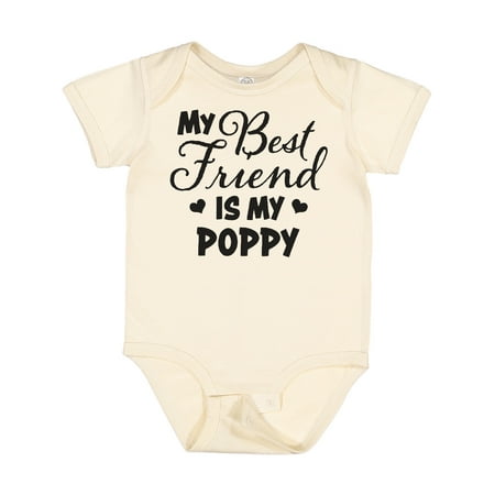 

Inktastic My Best Friend is My Poppy with Hearts Boys or Girls Baby Bodysuit