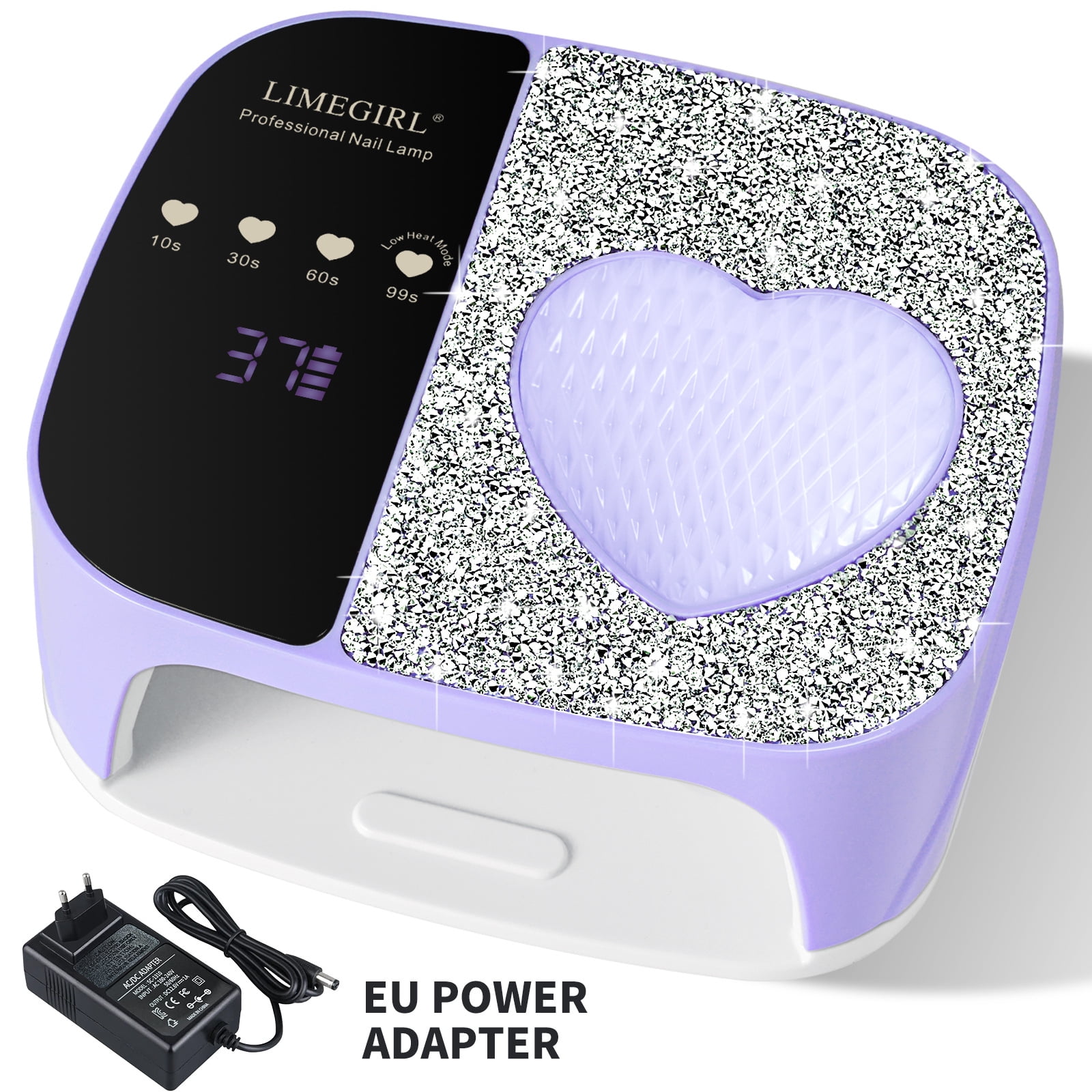 ProArt Rechargeable Nail Lamp for Diamonds - 120W Dual Source UV/LED Nail Dryer, Smart Sensor Fast Curing Light for 3D Nail Art, Portable Gel Polish Manicure Machine
