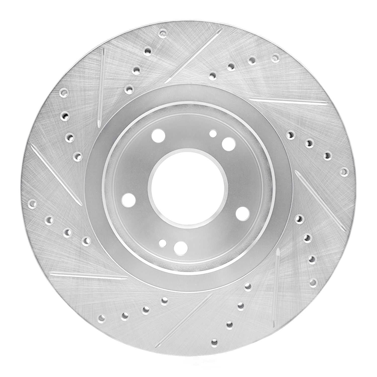 Dynamic Friction Company 631-03019R DFC Brake Rotor - Drilled And Slotted - Silver