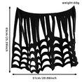 thumbnail image 4 of WHEANG Halloween Cape Shawl for Women Men Poncho Spooky Spiderweb Accessory for Party Dress‑up Stylish Spider Web Sheer Mesh Witch Cape Shawl One Size Black, 4 of 4