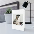 thumbnail image 5 of DistinctInk Greeting Card / Note Card - Samoyed Graduation - PACK of 100, 5 of 7