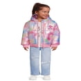 thumbnail image 2 of Trolls Toddler Girls’ Iridescent Puffer Jacket with Hood  Sizes 2T- 5T, 2 of 5