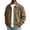Khaki, variant on Gamivast Men's Corduroy Jackets Button Down Long Sleeve Shacket Tops Vintage Bomber Coat with Pocket Casual Fall Winter Outerwear Everyday Wear