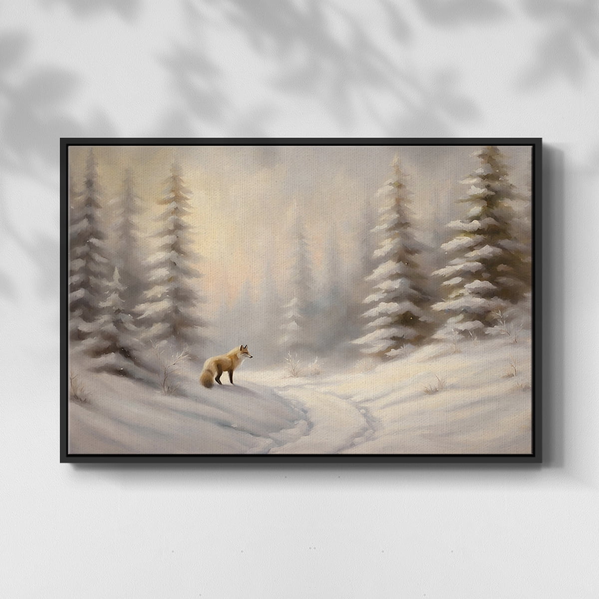 Vintage Landscape-CLXXV By Wexford Home Framed in Black Wood Gallery Wrapped Canvas 25 in. x 37 in.