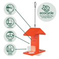 thumbnail image 4 of Comedero para aves EcoCycle Citrus Sampler de doble cara, 0,4 cuartos, 4 of 9