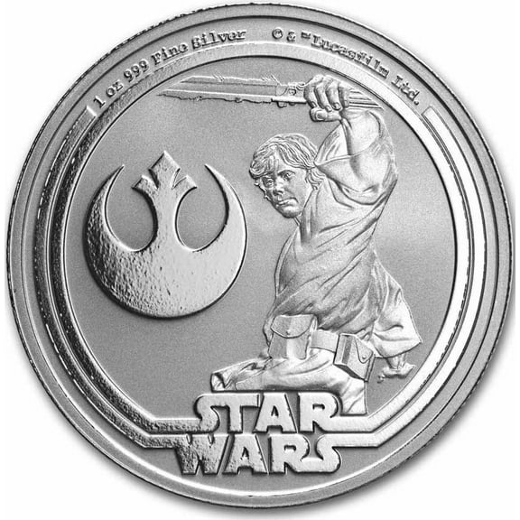 2025 Niue Star Wars Luke Skywalker 1 oz .999 Fine Silver Coin