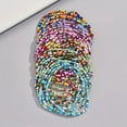 thumbnail image 4 of YIEMEEN Chic Glass Bead Bracelet Set 30pcs Colorful Beads Ankle Bracelets to Complement Your Style Perfect for Any Occasion, 4 of 20