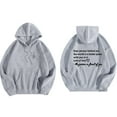 thumbnail image 2 of Edvintorg Hoodies for Women Loose Fit Fashion Letter Print Round Neck Long Sleeve Hooded Sweatshirts Soft Pullover Tops Sudadera Mujer, 2 of 5