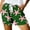 Green, variant on Womens Shorts Print Loose Lace Up High Waisted Sports Summer Casual Beach Shorts with Pockets S-2XL