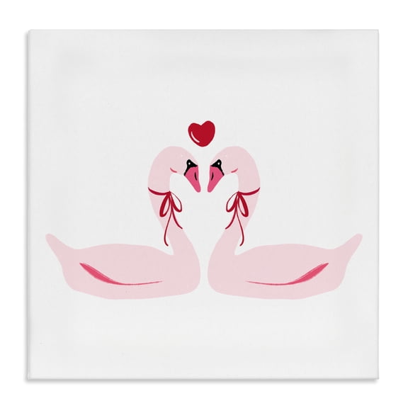 Stupell Industries Bohemian Romantic Love Swans Canvas Art, 17 x 17, by Lucille Price