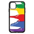 thumbnail image 1 of DistinctInk Custom SKIN / DECAL compatible with OtterBox Symmetry for iPhone 11 (6.1" Screen) - Rainbow Paint Dripping - Rainbow Art Supplies, 1 of 5
