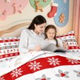 thumbnail image 5 of Manfei Red-Green Buffalo Plaid Christmas 7-Piece Twin Bedding,Winter Holiday Bedding Comforter Set,Xmas Reversible, 5 of 7