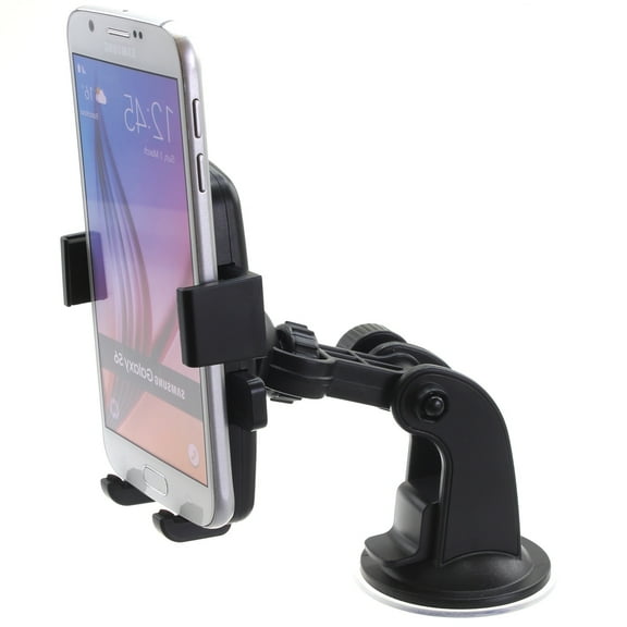Car Mount for Samsung Galaxy S24/Ultra/Plus Phone - Windshield Holder Glass Cradle Swivel Dock Suction for Galaxy S24/Ultra/Plus