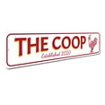 thumbnail image 3 of Chicken Coop Established Date Novelty Decor, Metal Wall Sign - 4x18 Inches, 3 of 4