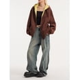 thumbnail image 5 of Womens Trendy Hoodies Colour-blocked Streetwear Hoodies Sweatshirt Couples Casual Outerwear, 5 of 6