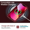 thumbnail image 5 of Liquid Silicone Case for iPhone 13, [Camera Protection] [Anti Fingerprint] [Wireless Charging] 4 Layer Phone Case Protective Cover, Built-in Microfiber Case Cover, 6.1", Red, 5 of 14
