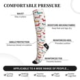 thumbnail image 3 of Lsque Dachshund Dog Puppy Pattern Sport Compression Socks for Men & Women 15-20 mmHg Knee High Nurse Pregnant Running Medical and Travel Athletic, 3 of 6