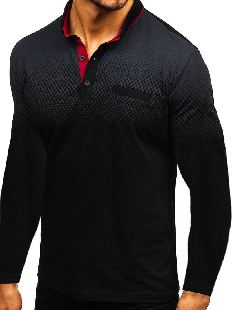 Fashion Mens Polo Shirts Tee Top Long 