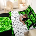 thumbnail image 4 of jejeloiu Kids Gamepad Controller 7-Piece Twin Bedding Sets,Game Cartoon Console Bedding Comforter Set For Boys Men Reversible, 4 of 7