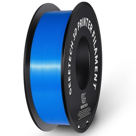 GEEETECH Blue PLA 3D Printer Filament 1.75mm Toughness Enhanced, Dimensional Accuracy  /-0.03mm, 1kg (2.2lbs) , 1080 Feet （330m）per Roll, Vacuum Packaging, Fit for Most 3D FDM Printer