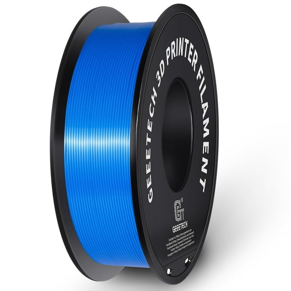 GEEETECH Blue PLA 3D Printer Filament 1.75mm Toughness Enhanced, Dimensional Accuracy /-0.03mm, 1kg (2.2lbs) , 1080 Feet (330m)per Roll, Vacuum Packaging, Fit for Most 3D FDM Printer