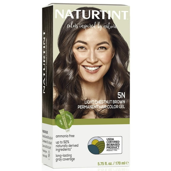 Naturtint 5N Light Chestnut Brown Permanent Hair Color, 1 Pack (Packaging May Vary)