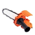 thumbnail image 1 of Electric Drill Converter Into Electric Saw with 4 Inch Chain Mini Handheld Chain Saw Conversion Bracket Orange, 1 of 8