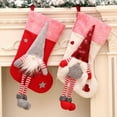 thumbnail image 2 of Techinal Long Leg Gnome Christmas Stockings Xmas Elf Santa Doll Element Stocking Family, 2 of 14