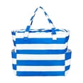 thumbnail image 2 of BiFandian Small Beach Tote Bag for Women, Waterproof Sandproof Canvas Beach Bag with Durable Zipper Pockets, Summer Lightweight Beach Tote for Travel, Vacation, Pool, Gym, Shopping and Daily Errands, 2 of 6