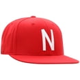 thumbnail image 3 of Men's Top of the World Scarlet Nebraska Huskers Team Color Fitted Hat, 3 of 4