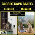 thumbnail image 3 of BOEN Plastic Mesh Hardware Netting, Tree Guard Barrier from Rabbits, Deer and Rodents, Deck Guard, Indoor or Outdoor Balcony Safety Net for pet or Child (3' x 25', Black), 3 of 7