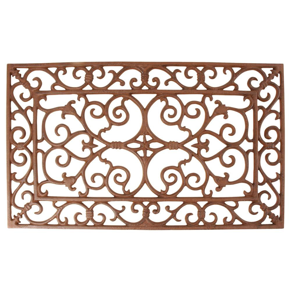 Esschert Design Classic Rectangle Cast Iron Door Mat 22.9 x 13.4 in