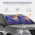 thumbnail image 4 of Saiise Starry Sky Turtle for Foldable Car Sun Shades (2-Pack) Offer Sun Protection with an Easy-fold Design for Convenient Windshield Shading-Small, 4 of 6