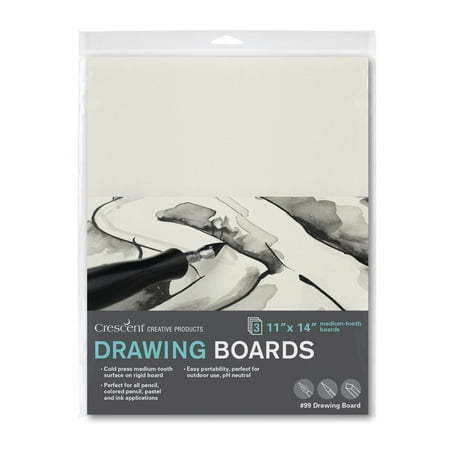 UPC: 0093924194504 | Crescent Cold-Press Drawing Board  11  x 14   3/Pkg.