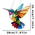 thumbnail image 3 of geerera Hummingbird Acrylic Sun Catcher, Decorative Wall Pendant, Colorful Outdoor Hanging Ornament, Suitable for Porch, Garden, Window Decor, 3 of 8
