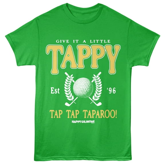 Happy Gilmore Give it a Little Tappy Men's T Shirt (Green, AdultL)