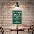 thumbnail image 5 of Private Road For Residents And Guests Only No Trespassing Sign For Business 8X12 in Rust Free Aluminum Uv Printed 4 Pre-Drilled Holes.Durable Weatherproof, 5 of 8